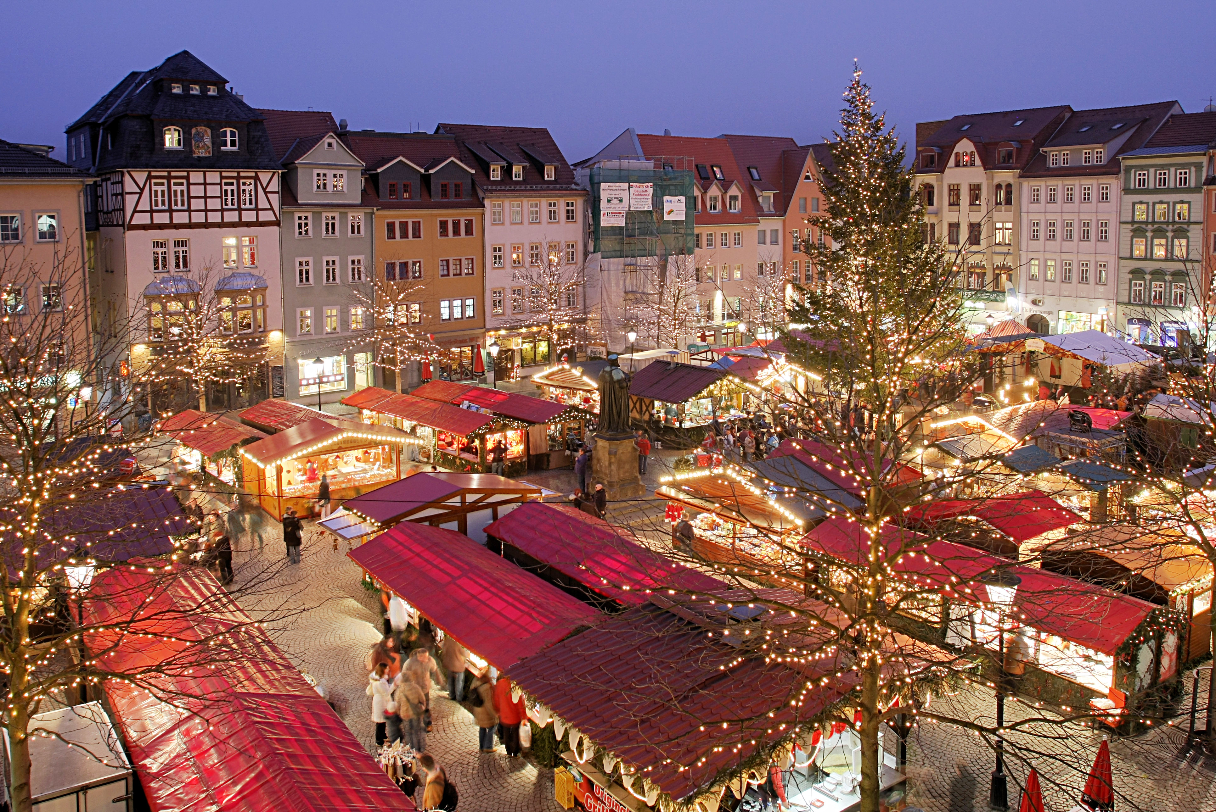 Weihnachtsmarkt auf dem Jenaer Marktplatz